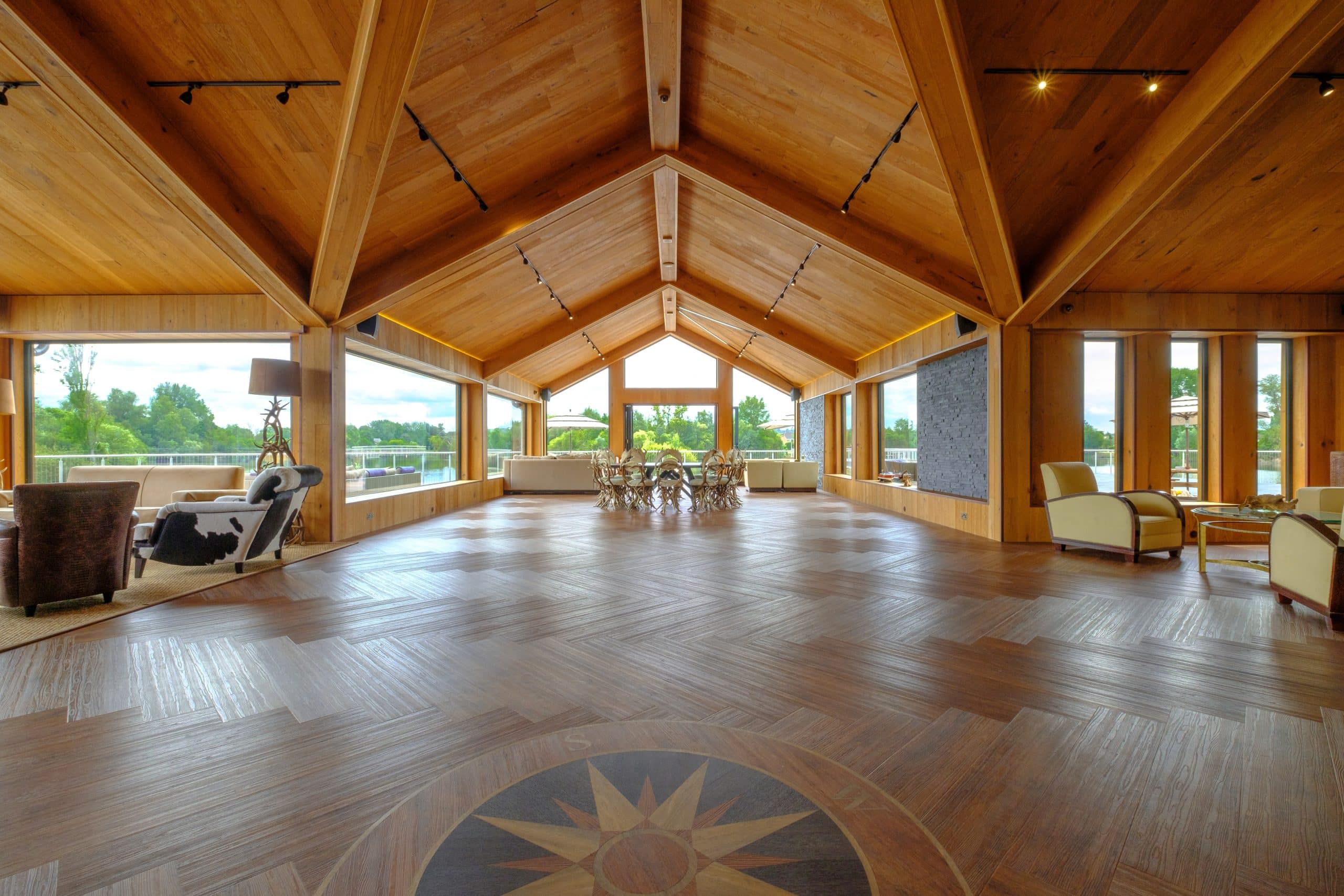 The lodge, luxury event venue space at Amber lakes